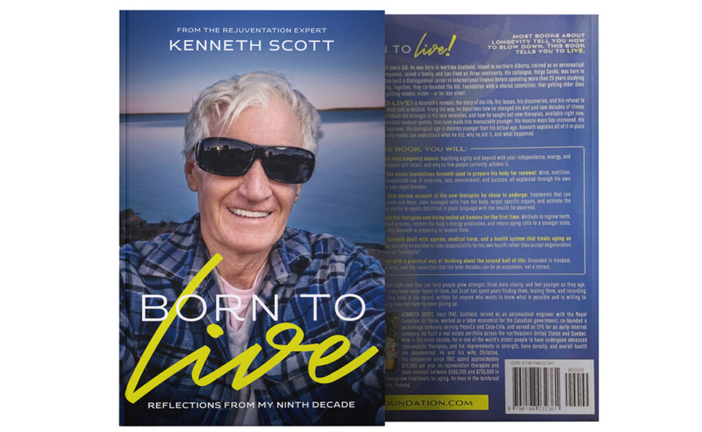 Cover of Born to Live: Reflections from My 9th Decade by Kenneth Scott